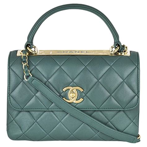 metallic green chanel bag|Chanel mini flap bag.